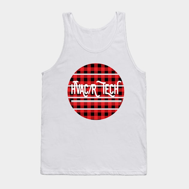 HVAC/R Tech Holiday Navidad Flannel Tank Top by The Hvac Gang